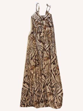 NWT Maxi Patterned Flowy Cami Dress Size S